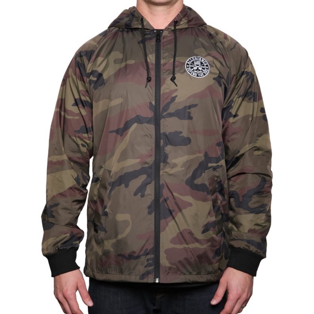 Allegiance XL Camo Windbreaker jacket